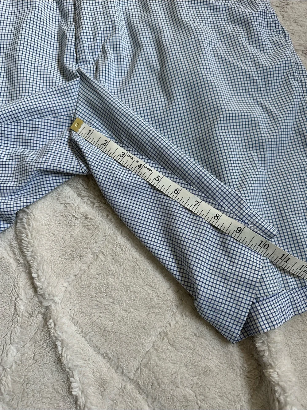 Walter Hagen | Blue and White Checkered Shorts | Size 34